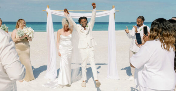 Lovely Day beach wedding package romantic beach ceremony setup